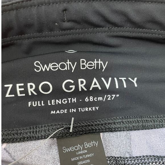 Sweaty Betty Zero Gravity Running Leggings Black Purple Abstract Size XXS NWT - Picture 4 of 10